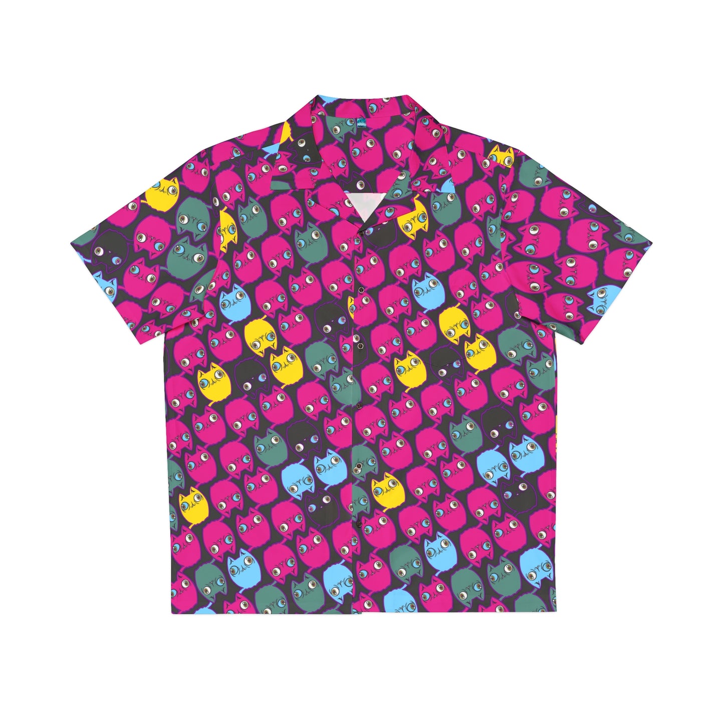 Cat Hawaiian shirt - Black