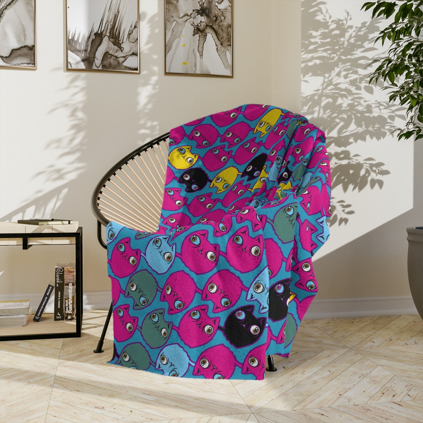 Velveteen Minky Cat Blanket