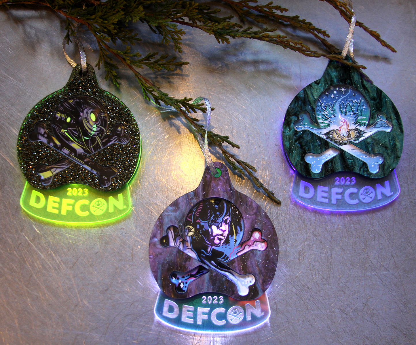 3 Ornament Bundle - DEFCON 2023 Ornament Set