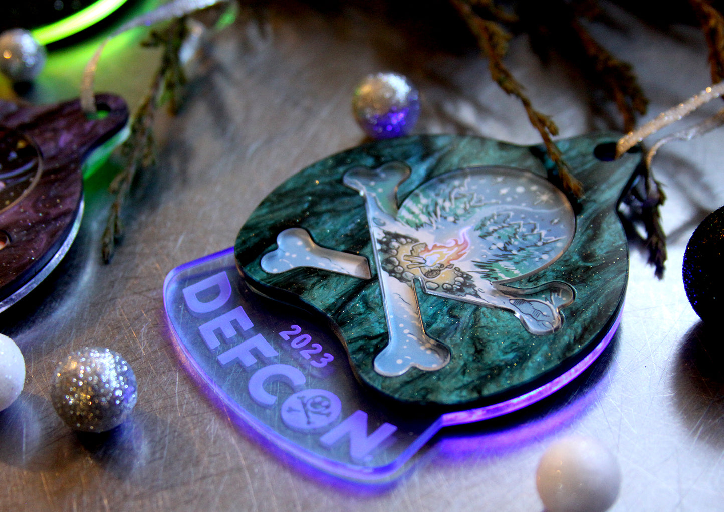 Wintery Green - DEFCON 2023 Ornament