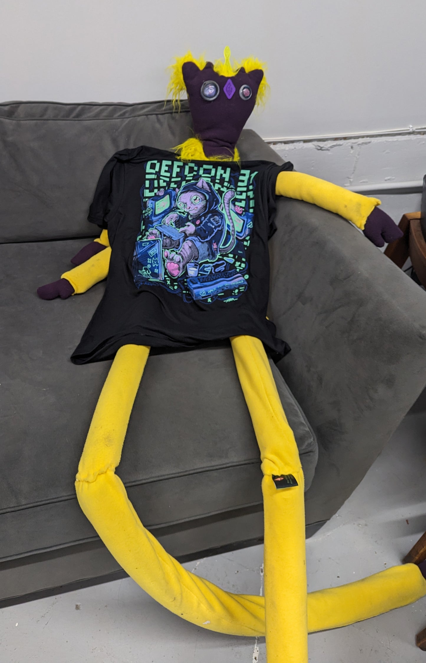 Unofficial DEF CON 31 Glow-in-the-dark "Script Kitty" t-shirt