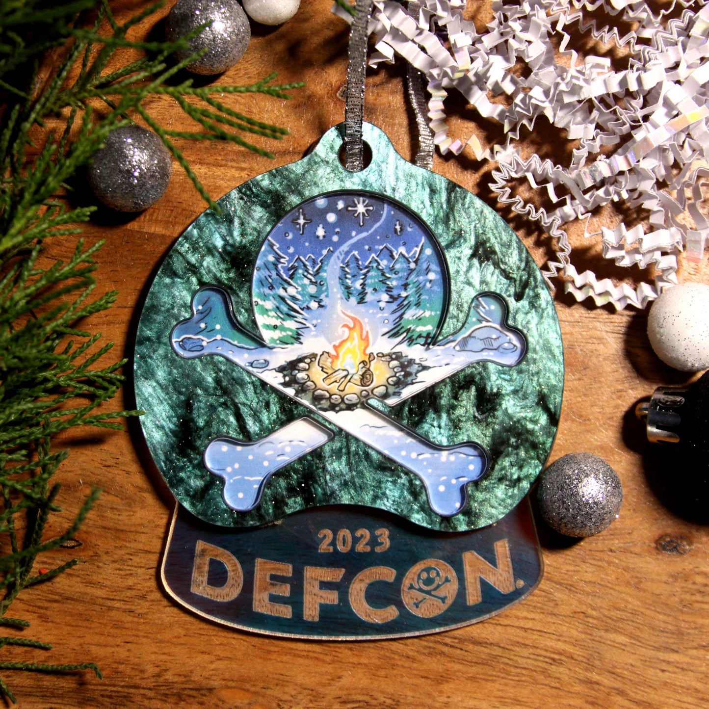 Wintery Green - DEFCON 2023 Ornament